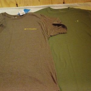 Columbia & Champion Men's Tee Shirt Bundle, Size Small-NWT